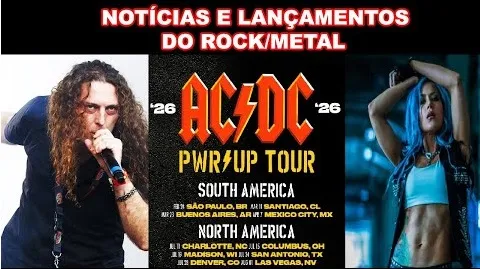FABIO LIONE FORA DO ANGRA, ALISSA WHITE FORA DO ARCH ENEMY, AC/DC, MONSTERS OF ROCK, BANGERS E+